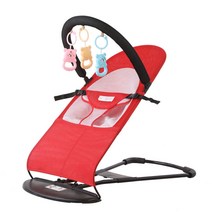 아기 동조 유물 아기 흔들 의자가 수면 흔들 의자 안락 의자 요람 침대 신생아의 편안함, 장난감 랙 모기장, 더블 메쉬 레드