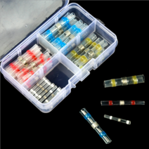 우리파파 열수축 납땜튜브 방수커넥터 배선연결 솔더슬리브 자동납땜, 100pcs (상자)