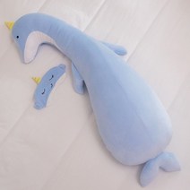 바디필로우인형 인형 대형 곰인형 180cm 캐릭터 호랑이 봉제인형 장 토끼인형 핑크팬더 동물봉제인형 모찌인형, 푸른고래 (독립된 속마음 세탁 가능), 110cm(Q탄초유동물장봉침) 공통안대