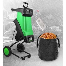 목재 분쇄기 나무 파쇄기 나뭇가지 잔가지 우드칩, 2800W 파쇄기 + 상자 + 20m라인