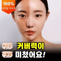 (1+1) 3색 만능 팔렛트 컨실러 워터프루프 다크서클 커버 블레미쉬 커버, 라이트 베이지*3