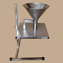 대형 깔대기 스테인리스 깔때기 업소용 받침대 스탠드, 출구 8cm + 받침대