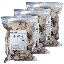 다누푸드 국산 벌나무 굵은 가지 슬라이스 산청목, 3개, 600g