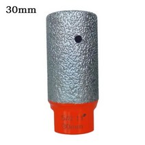 드릴연마기 기리 전동 날 진공 스레드 브레이징 홀 오프너 드릴링 코어 비트 M14 레드 앵글 그라인더 6mm-30mm 다이아몬드 세라믹 타일 화강암 대리석 1 개, 30mm