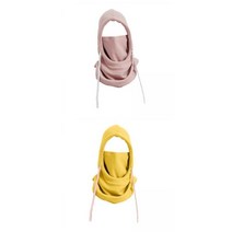 스노보드 스키용 2x Balaclava 겨울 모자 페이셜 넥 워머, 한 사이즈, 설명한대로, 옐로우 핑크