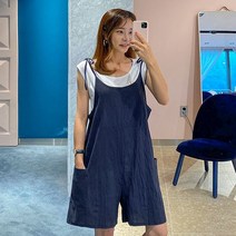 리틀마켓 여름 BEST 민소매 티셔츠 세트 멜빵 반바지 린넨 점프수트 FG10B0