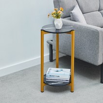 북유럽 대리석 사이드 테이블 커피 거실 원형 테이블, C