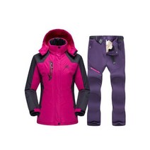 스키복 보드복 남자 여자 공용 이월 스키 복 야외 방수 Windproof 스노우 보드 재킷 + 양털 바지 겨울 여자의 따뜻한 정장
