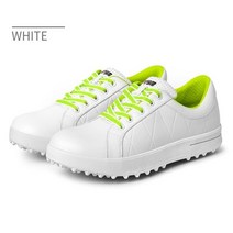 골프화징 골프화 스파이크징 pgm 새로운 여성 방수 골프 신발 미끄럼 방지 스파이크, 하얀, 39