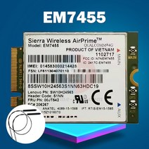 레노버 EM7455 시에라 에어프라임 무선 X260 T460 P50 P70 L560 FDD / TDD LTE 4G 모듈 WWAN Gobi6000 qual, 한개옵션0