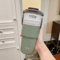 TYESO 대용량 텀블러 차량보온병 스테인레스, 900ML, 03