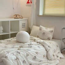 스누피 미키마우스 캐릭터 여름 이불 면 냉감 시원한 침구