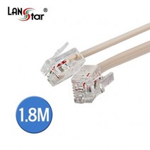 생활가전용품 전화선 케이블 6P2C IVORY 1.8M 쌍모듈, 쿠팡 본상품선택