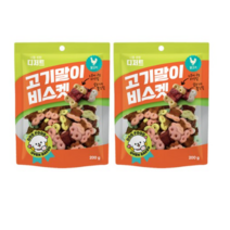 너를위한디저트 고기말이비스켓 반려견 간식 닭고기 200g, 2개, 닭고기맛