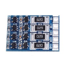 3S 4s 5s 6S 7S 8S 4.2v 밸런스 기능 보드 66mA 리튬 이온 리포 배터리 18650 밸런스드 모듈, [02] 4S