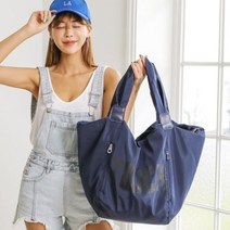 기타 여성 캐주얼 에코백 프린팅 숄더백 A589 (네이비