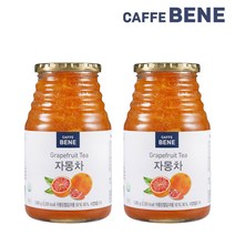 [카페베네] 깊고 진한 과일청 자몽차 1kg + 1kg / 총 2kg, 상세 설명 참조