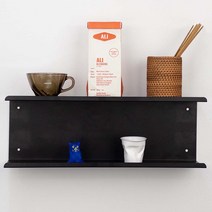 공중부양 철제 벽선반 2단형 45cm, 화이트