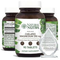 Natural Nutra Chelated Magnesium 킬레이트 마그네슘 250mg 90정