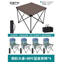 접이식식탁의자 에그롤테이블 알루미늄테이블 의자휴대 외부용 허리편한의자, T02-대학1학년
