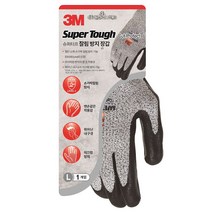 3M 프리미엄 장갑 잘림방지 화이트블랙 L, 1개