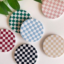 체커보드 코스터 세라믹 티코스터 물흡수 컵받침, 상세페이지 참조5