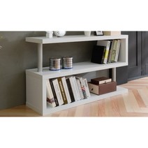 모던 인테리어 식탁 거실용 디자인 책장(119cm 2색) 수납 이쁜 오픈형 서류, 화이트