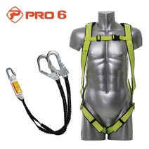 PRO6 전체식벨트 TA-021(A) (021호 더블엘라 적훅)형광(기본) 프로식스 안전벨트 안전그네, 1