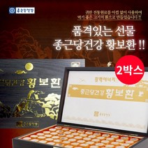 종근당건강 품격있는 전통 선물용 황보환 어르신 어른 기력 체력 힘 에너지 없을때 몸 보신 보양, 2BOX(120환)