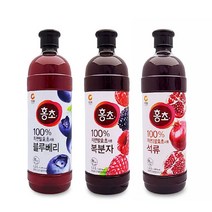 루비스몰 청정원 홍초 석류/블루베리/복분자 1.5L/ 숙성발효초, 홍초복분자1.5L