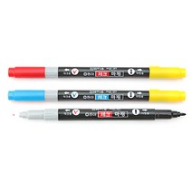 [문구조아] 동아 체크마킹 컴퓨터용 사인펜 12자루 필기구 하늘, 1개