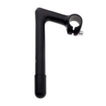 퀼스템 싯클램프 전기자전거개조 자전거크랭크커버 구즈넥 퀼 스템 22.2 × 25.4mm 알루미늄 합금 자전거 부품 핸들 바 클램프 및 나사산 튜브 포함, 02 Black