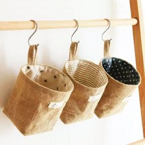 미니 린넨 월포켓, 도트 레드