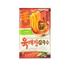 풀무원 육개장 칼국수 2인분 415G (보냉백/아이스박스中택1), 옵션2 - 아이스박스포장 (아이스박스+아이스팩)