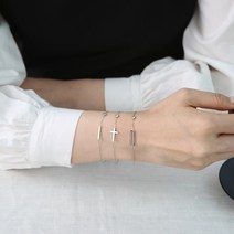 위즈래빗 써지컬스틸 베이직 페미닌 팔찌 변색없는 알러지없는 데일리 러블리 써지컬 여성 성인 우정팔찌