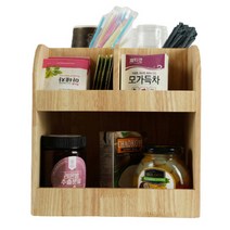 매장용 상가용 카페 커피 티백 스트로우 디스펜서 보관함 5구 dp14, 우드, 상세페이지 참조