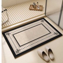 욕실 바닥 매트 미끄럼 방지 깔판 목욕탕 매트, 피곤한꼬리 규조토 진흙 쿠션 50x80CM