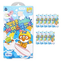 뽀로로 아이스겔 밴드 보습형 18p, 10개