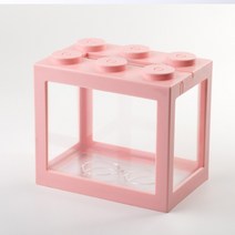 마리모 베타 레고 DIY 미니 어항 대형 12x8x10.5cm, 2레고어항대형-하늘