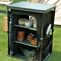 야외 접이식 수납 테이블 캠핑 차박 피크닉 글램핑 아웃도어, 그린