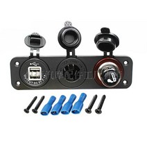 파워탭 멀티 시가잭 소켓 캠핑 배터리 박스 파워뱅크 DIY 부품 캠핑, G.USB+모형시트+점연기총합 (배선빔) + 1개