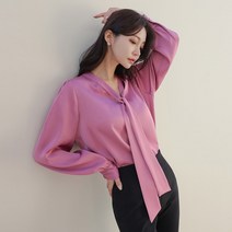 BLO003 타이 진주 소매 블라우스