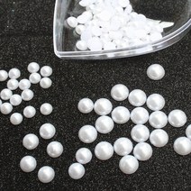 비즈공예재료 반진주비즈 (흰색) (12/10/8mm) 약30g, 12mm(약80ea)