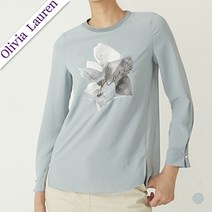 인디안 [올리비아로렌] 플라워 블라우스형 티셔츠 VOCALYS2211