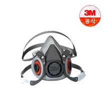 3M 반면형 양구형 방독마스크 6200, 선택완료