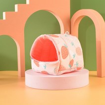 애완 동물 햄스터 둥지 봉제 따뜻하고 편안한 겨울 앵무새 해먹 동굴 케이지 오두막 텐트 조류 용품 여러, 01 01_02 M 10x10cm