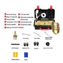 스팀세차기 110v 220v 전기 스팀 청소기 고온 및 압력 에어컨 범위 후드 자동차 카펫 세탁기, 검은색, 영국