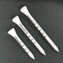 캐디나라 골프 눈금티 높이조절 나무티 꽂이, 1-2.눈금티 숏티（53mm）-100개입