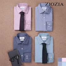 지오지아 멜란지 세미 와이드 카라 드레스 셔츠 ABB1WD1101