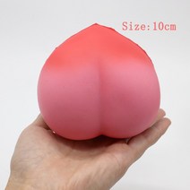 말랑이 당근 조개 바나나 딸기 만들기 미니 쨈볼 세트 풍선 부는 오리 점보 동물 24, 핑크 복숭아